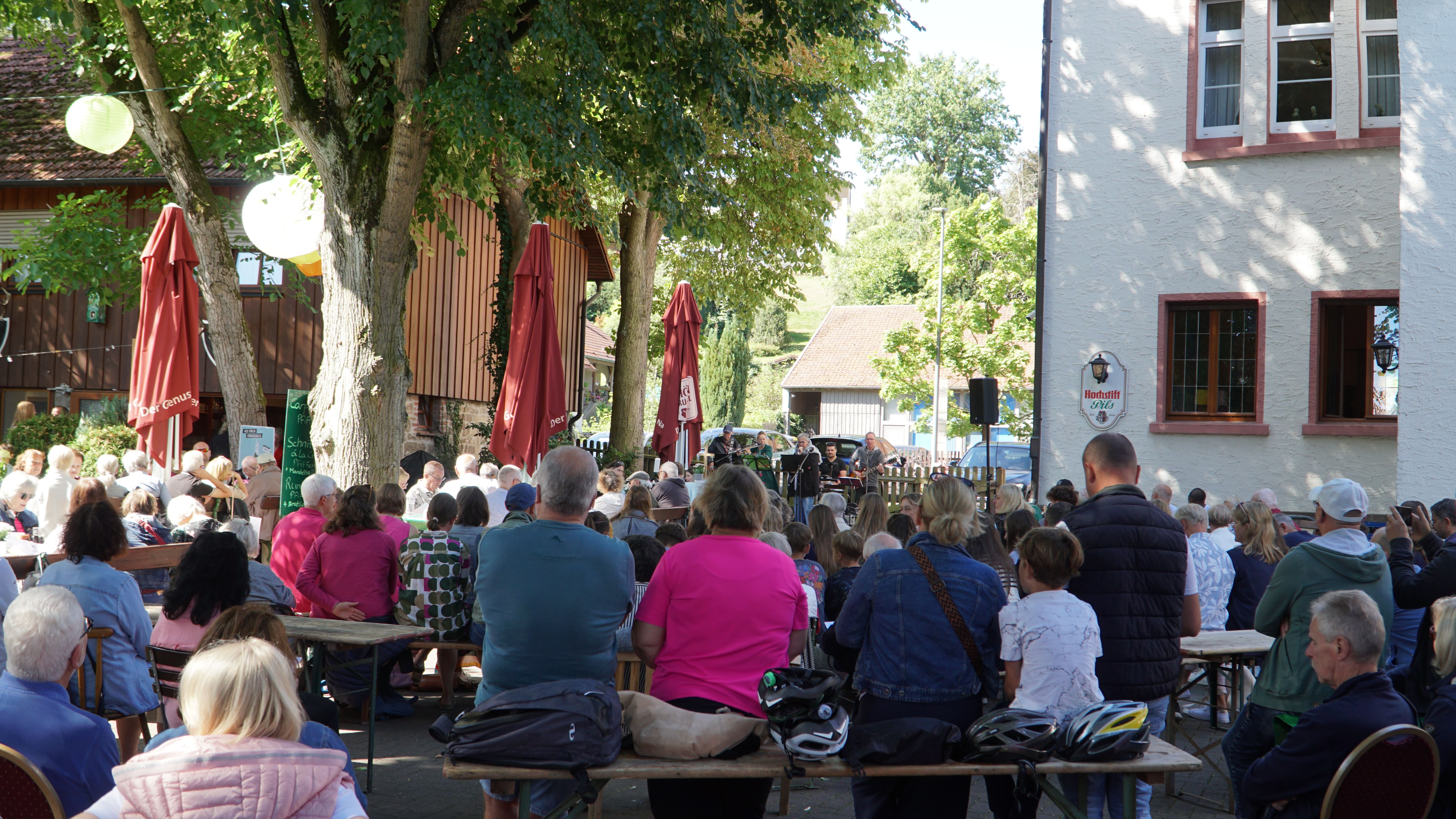 Biergarten-Ambiente