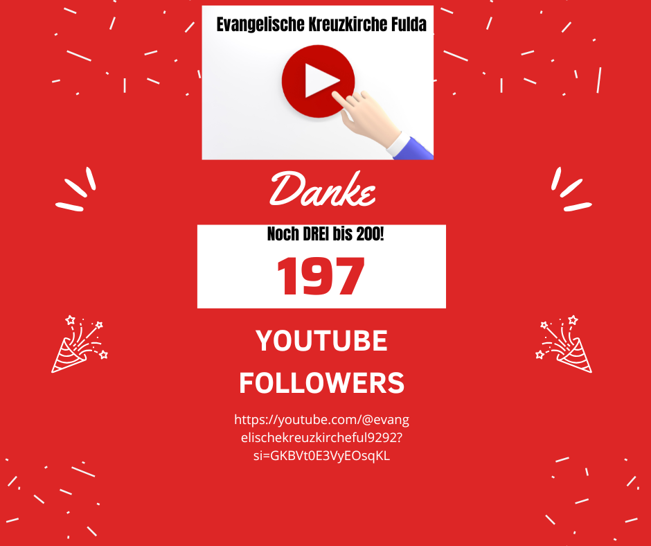 Fast 200 Follower bei YOUTUBE