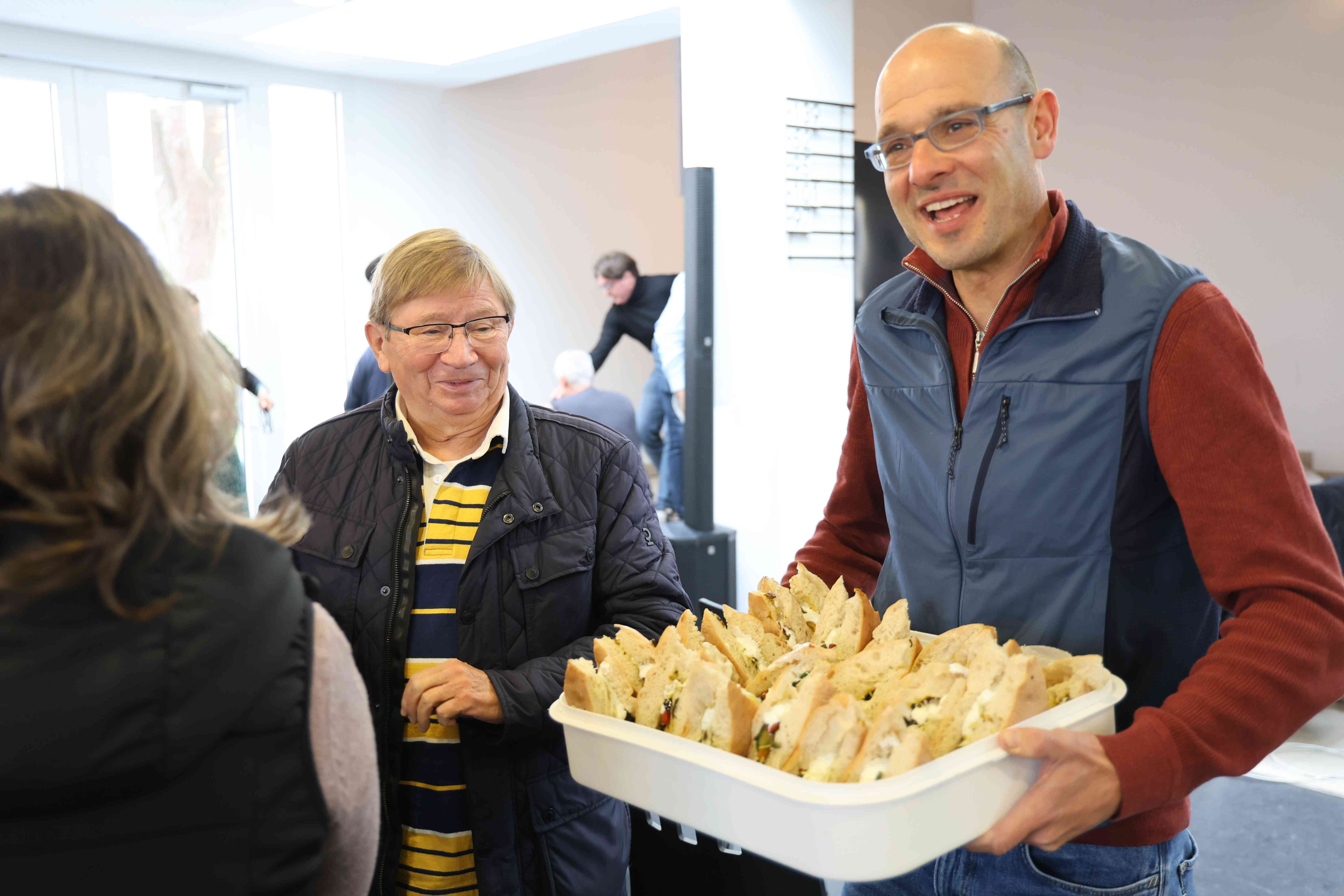 Lecker vegetarische Döner und mit Fleisch