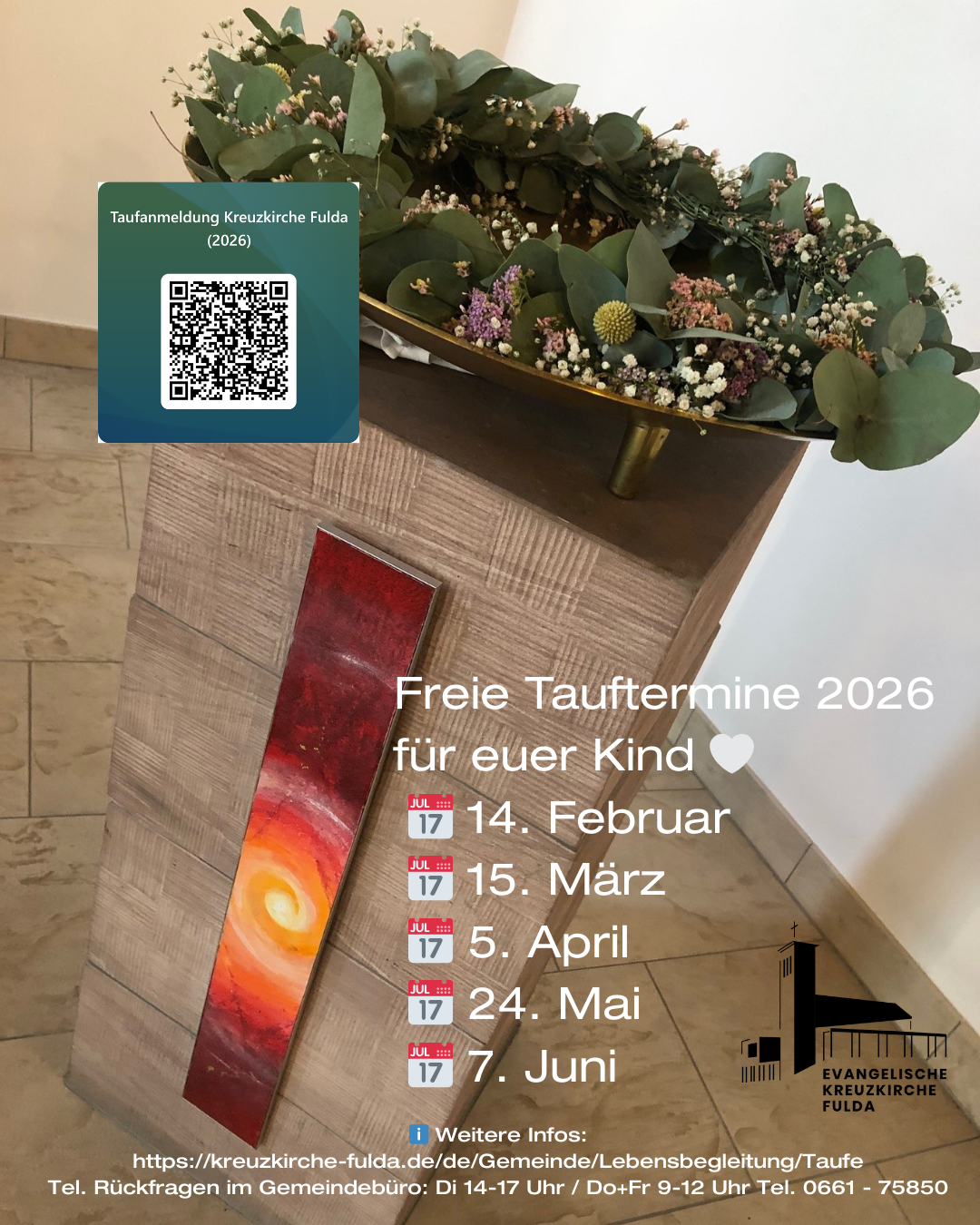 Freie Tauftermine 2026