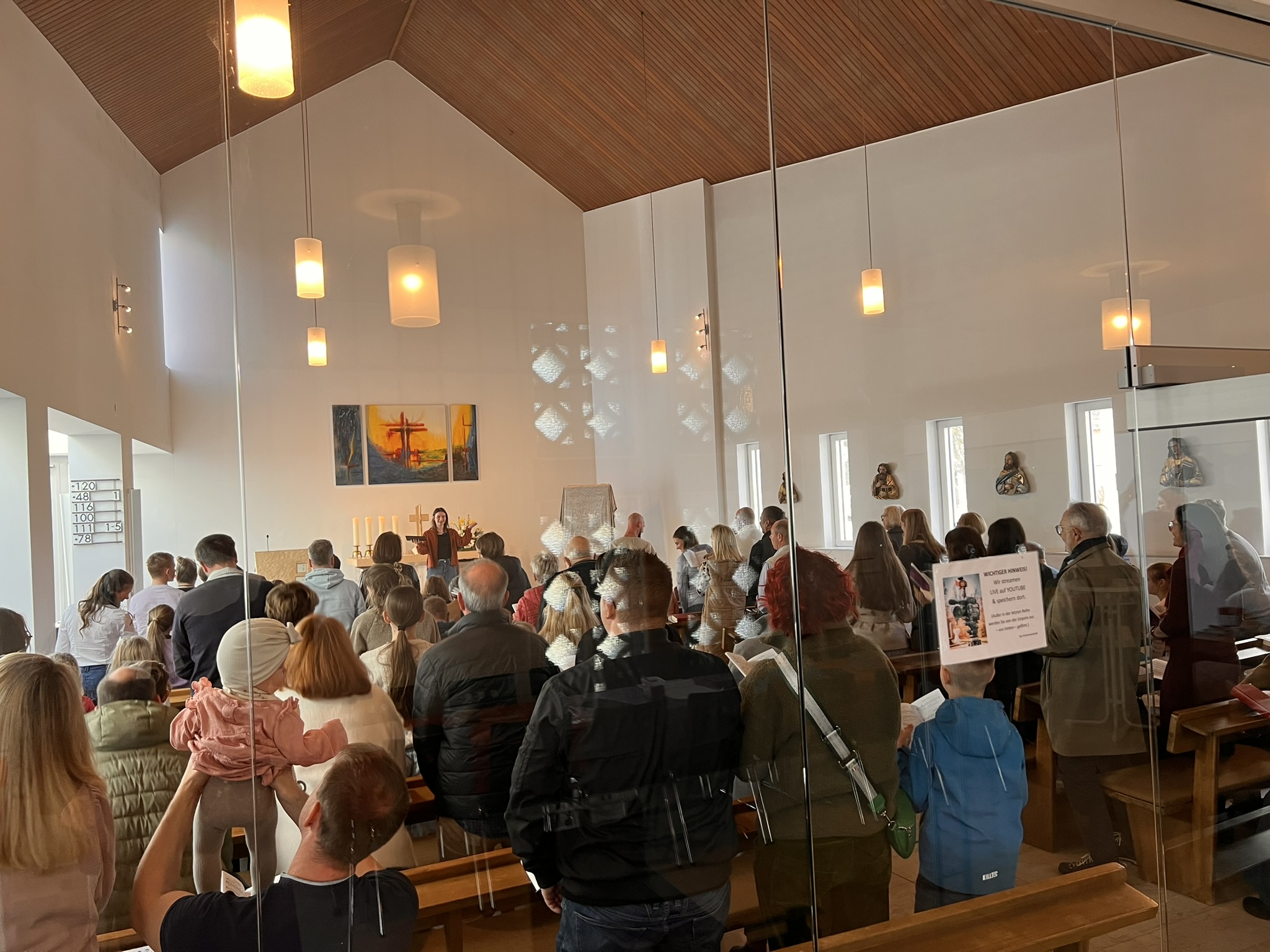 Kirche war gut gefüllt.